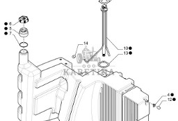 New Holland T6010 Zbiornik paliwa 47469840