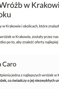 Wróżka Elżbieta Caro - I miejsce w rankingu wróżek w Krakowie-2