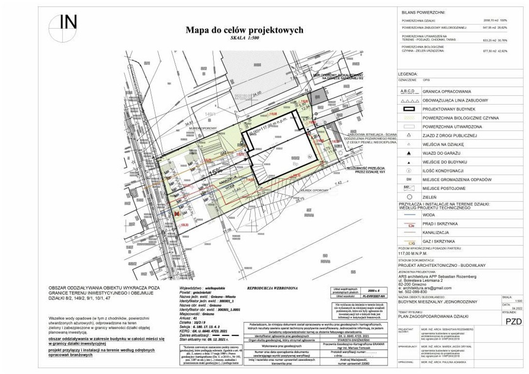 25apartamentów,PUM1336,75 m²,działka +pozwoleniem - Widok 4