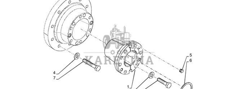 New Holland T6070 Piasta 47731150-1