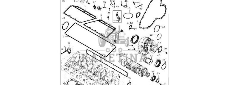 John Deere 9470RX - Zestaw uszczelki DZ112022 (Silnik)-1