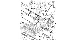 John Deere 9470RX - Zestaw uszczelki DZ112022 (Silnik)