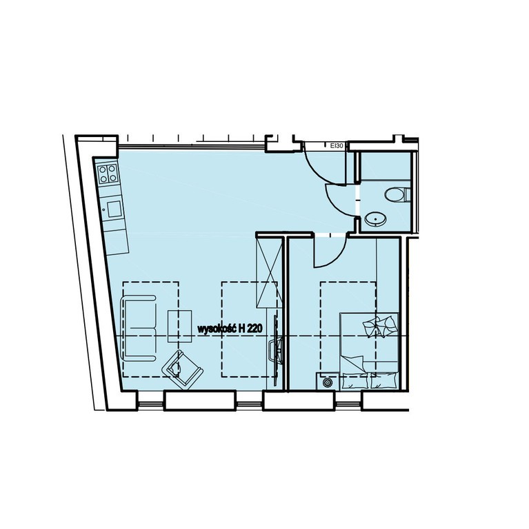 42m², 2 pokoje, Kraków Stradom - kamienica w renowacji, winda