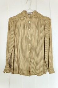 Koszula vintage brązowa krata M retro cottage cottagecore bluzka-2