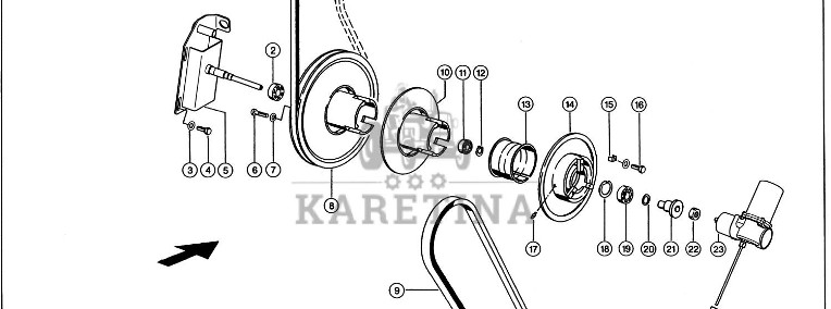 Claas Lexion 580 TARCZA REGULACYJNA STAŁA 0007449090 (Dmuchawa-napęd pośredni)-1