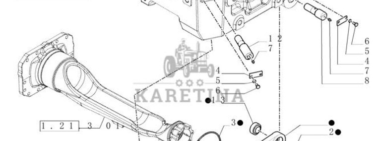 New Holland T6010 Rod assy. 87383938-1