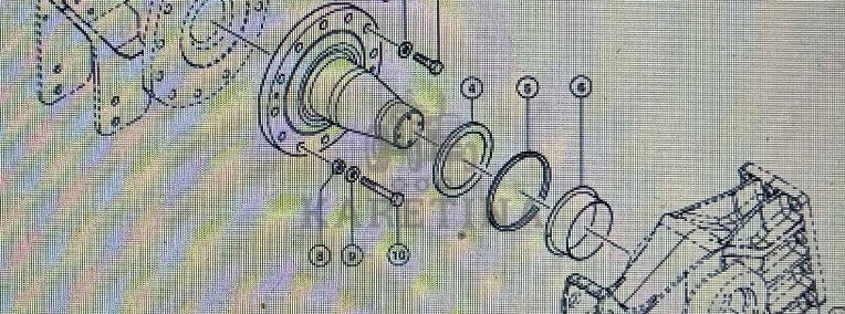 CLAAS 00 0764 593 0/Claas-oś gąsienicy/Claas Lexion 560-540/570/580-1