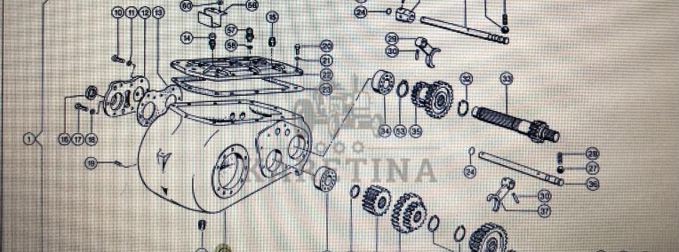 Obudowa przekładni Class Mega 370-340 Nr katalogowy 000 602 121 4-1