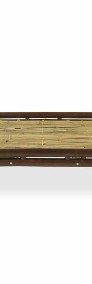 vidaXL Rama łóżka, ciemnobrązowa, bambusowa, 140 x 200 cm 247293-3