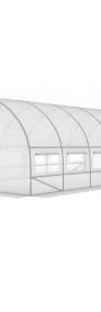 Tunel Ogrodowy Funfit Garden Foliowy UV-4 18m2 6x3x2cm. Kolor BIAŁY-4