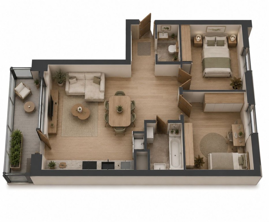 Mieszkanie na sprzedaż, 3 pokoje, 61 m², Pruszcz Gdański