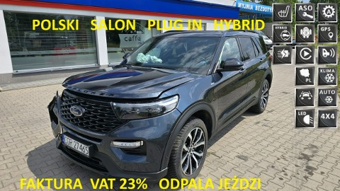 Ford Explorer Plug in Hybrid Pl Salon Fak Vat 23 Pali Jeździ 4x4
