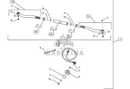 New Holland T6090 T6070 Drazek kier poprz 87674614
