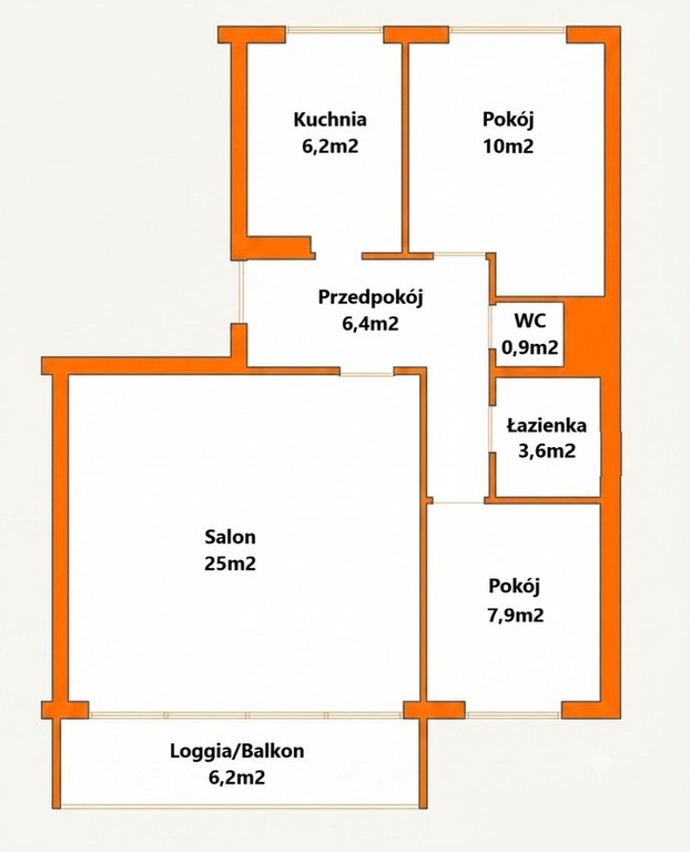 Wyjątkowe 60 m², 3 pokoje z loggią – Os. Kopernika - Widok 5