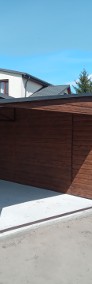 Garaż blaszany 7x6m + 3m wiata dwuspadowy drewnopodobny altanka-3