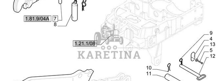 New Holland T6010 T6090 T6070 Cięgło dolne 87631989-1