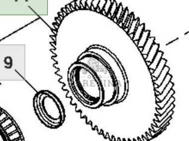 John Deere 8130 8230 8330 8430 8530 Bieg Przekładnia Wejściowa 57 zębów RE247675 RE328445-1