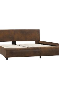 vidaXL Rama łóżka, brązowa, sztuczna skóra, 160 x 200 cm 285478-2