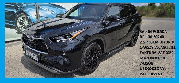 Highlander Salon Polska, 1 wł. 7 osób F.Vat 23% rej. 24r.