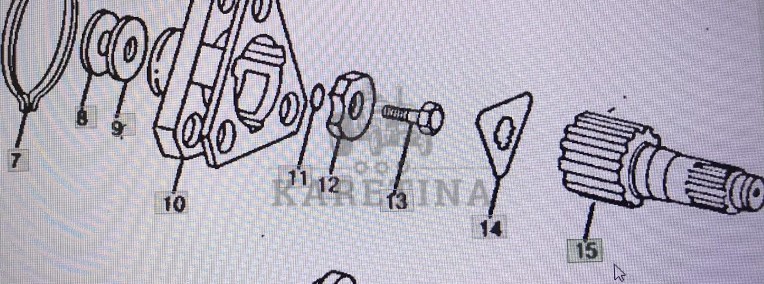 John Deere R112834/Wał/John Deere 4555/4755/4955-1