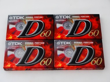 Kasety magnetofonowe TDK D-60 EB x 4 szt.-1