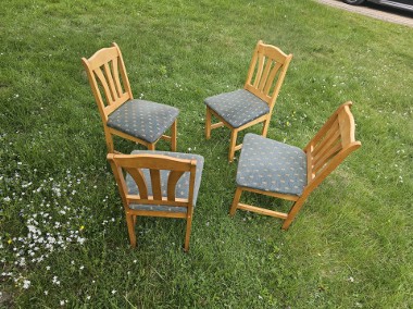 Krzesła drewniane 4 szt sosna-1