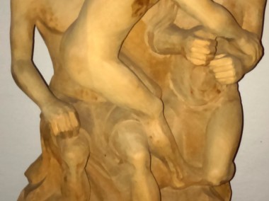 Rzeźba: Trójka Niewinnych - Lite Drewno  HANDMADE Cena do Negocjacji-1