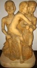 Rzeźba: Trójka Niewinnych - Lite Drewno  HANDMADE Cena do Negocjacji