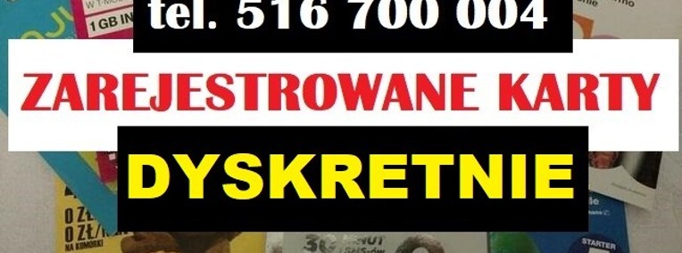 Karty SIM zarejestrowane startery polskie karty SIM aktywne do komórki Łodź eSIM-1