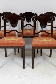 Komplet krzeseł Empire antyki krzesła zabytkowe Karl Johan -2