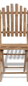 vidaXL Składane krzesła ogrodowe, 2 szt., bambusowe 41498-4