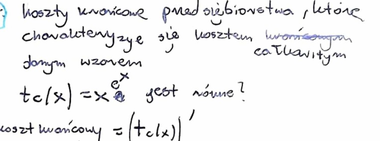 "Oblicz koszt krańcowy przedsiębiorstwa" - Zestaw rozwiązań-1