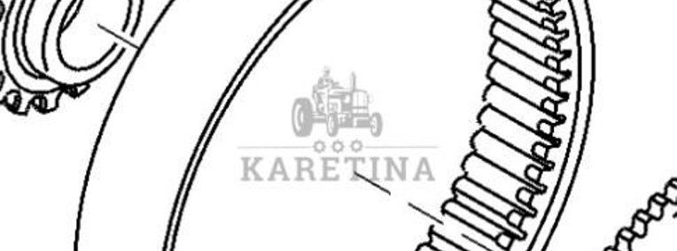 John Deere 8360R Wieniec Koła Zwolnicy Przedniej Koło Koronowe CZĘŚCI R554713-1