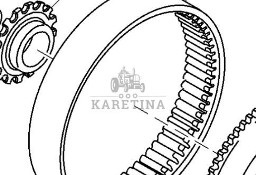 John Deere 8360R Wieniec Koła Zwolnicy Przedniej Koło Koronowe CZĘŚCI R554713