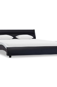 vidaXL Rama łóżka z LED, czarno-biała, sztuczna skóra, 180 x 200 cm 285689-2