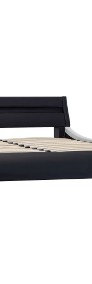 vidaXL Rama łóżka z LED, czarno-biała, sztuczna skóra, 180 x 200 cm 285689-3