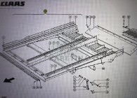 Podłoga transportowa Claas Mega 370-340 Nr kat. części 000 662 641 0
