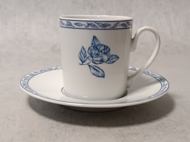 ROSENTHAL Filiżanka Duet ELEGANCE Classic Blue Kobaltowa Róża-1