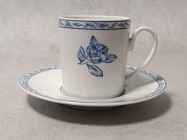 ROSENTHAL Filiżanka Duet ELEGANCE Classic Blue Kobaltowa Róża