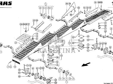 Claas Mega 208 218 350 270 Dominator 108 Wytrząsacz Klawisz Wytrząsacza 0006786510 00 0678 651 0-1