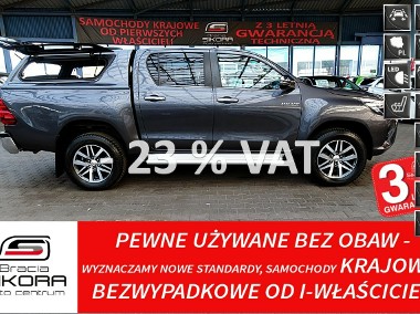 Toyota Hilux VIII AUTOMAT+Navi Tylko 56 TYŚ KM GWARANCJA 1WŁ Kraj Bezwypad 4x4 SR5 F23-1