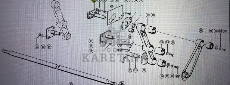 Czop Claas Mega 370-340 Nr kat. części prawy 000 647 471 0 Nr kat. części prawy 000 647 471 0-1