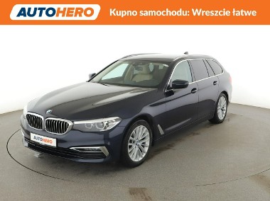 BMW SERIA 5 520d Automat Luxury Line Nawigacja Tempomat Skóra SmartKey Kamera LE-1
