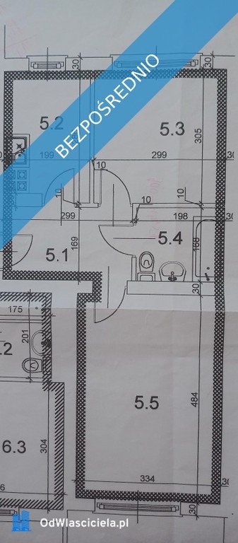 2 pokoje z balkonem po częściowym remoncie ul. Jerzmanowskiego Kraków – pohled 4