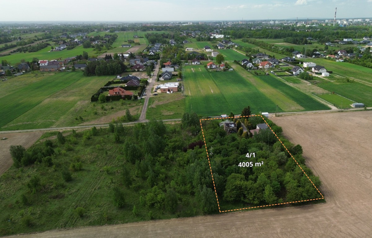 Teren inwestycyjny 4005 m² przy przy węźle S8 - Widok 2