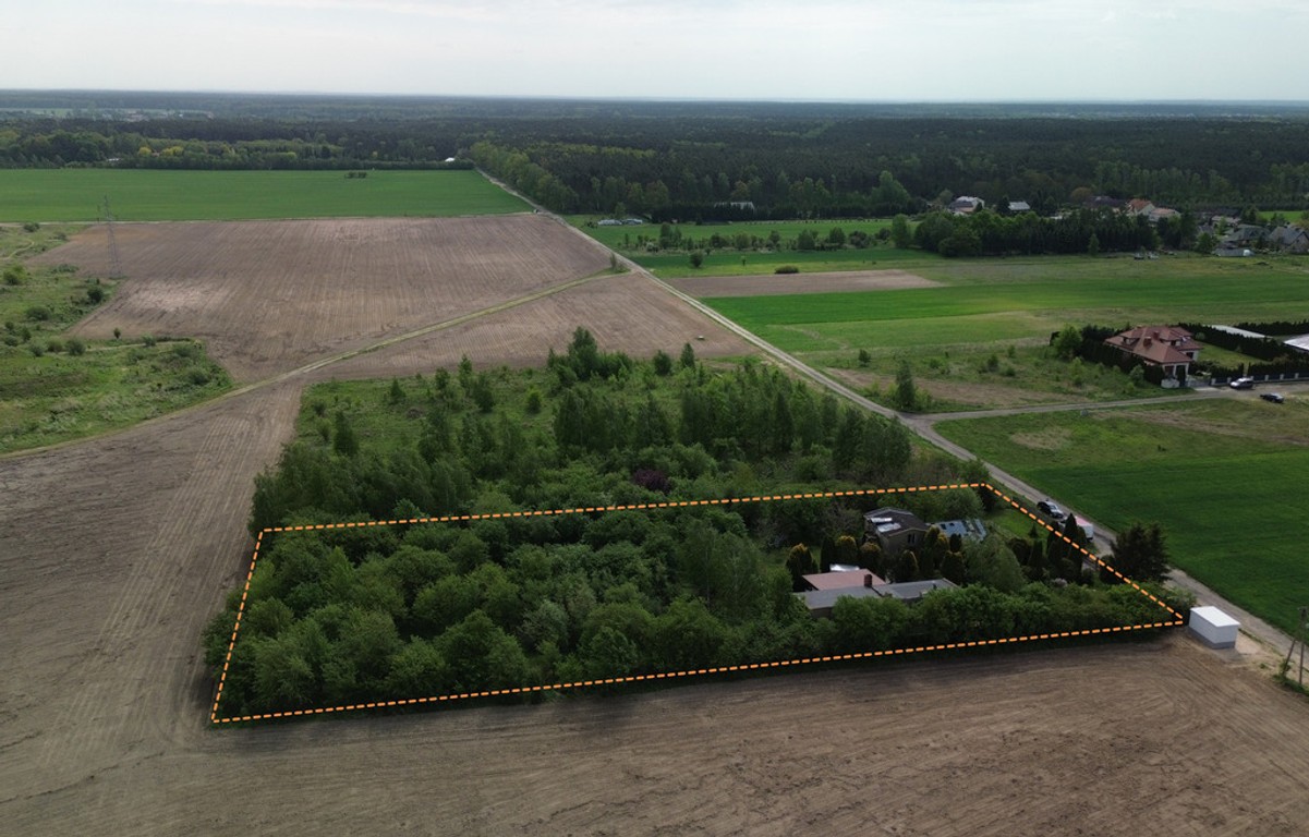 Teren inwestycyjny 4005 m² przy przy węźle S8 - Widok 4