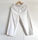 Białe spodnie bawełniane M 38 boho bohemian hippie rybaczki luźne