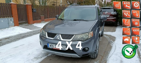 Mitsubishi Outlander II 2.4 MIVEC Instyle,4WD, 170KM, automat, skóra, 7-osobowy