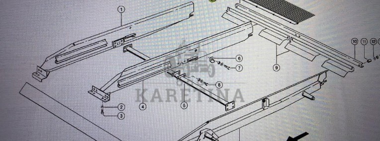 Grzebień Claas Mega 370-340 Nr kat. części 000 739 805 1 Nr kat. części 000 739 805 1-1