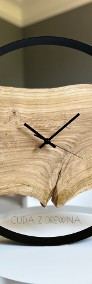Drewniany zegar ścienny, nowoczesny, loft - pełna personalizacja-4